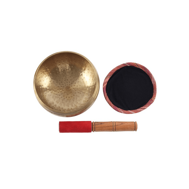 15cm Beaten Brass Singing Bowl - DuvetDay.co.uk