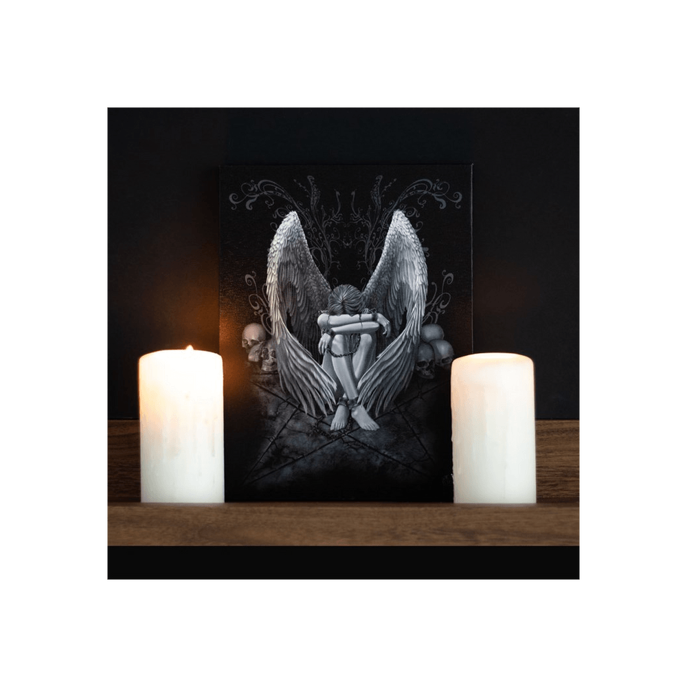 19x25cm Enslaved Angel Canvas Plaque by Spiral Direct - DuvetDay.co.uk