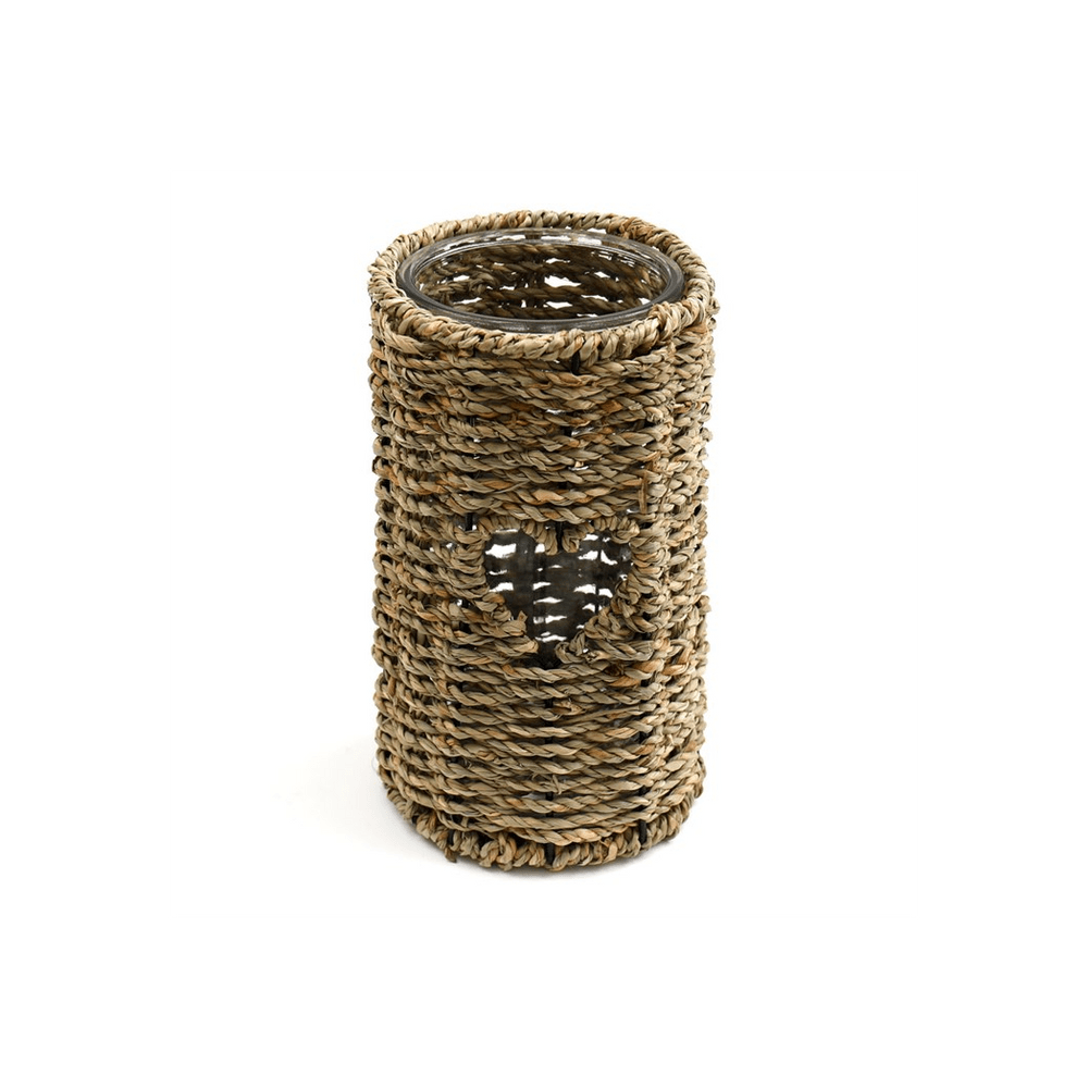 21cm Seagrass Candle Holder - DuvetDay.co.uk