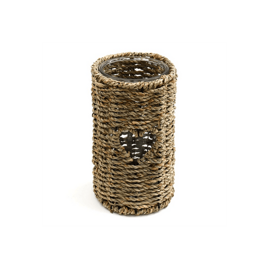 21cm Seagrass Candle Holder - DuvetDay.co.uk