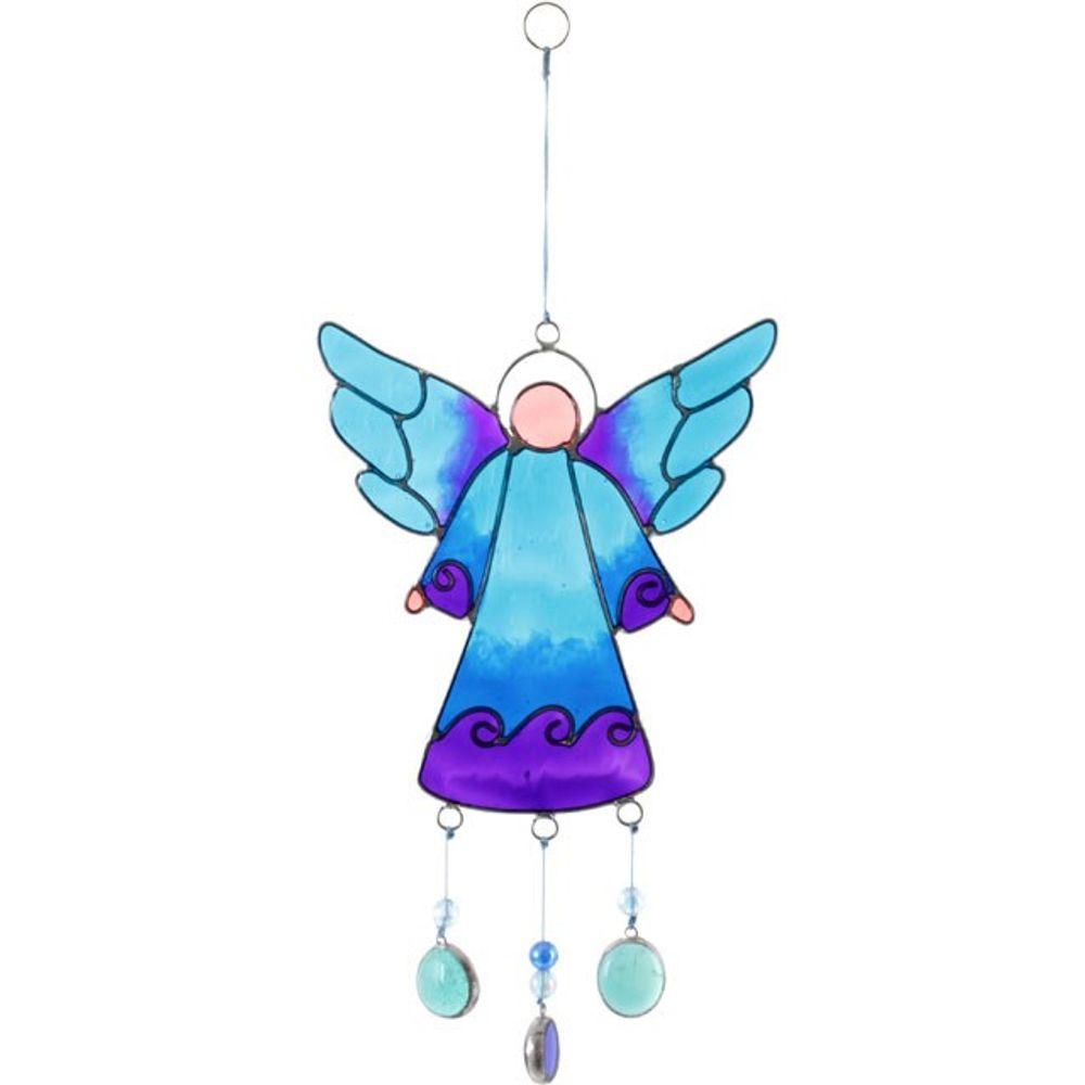 27cm Blue Angel Suncatcher - DuvetDay.co.uk