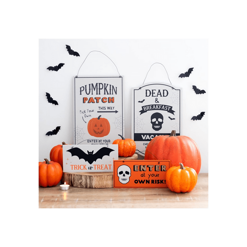 30cm Pumpkin Patch Hanging Sign - DuvetDay.co.uk