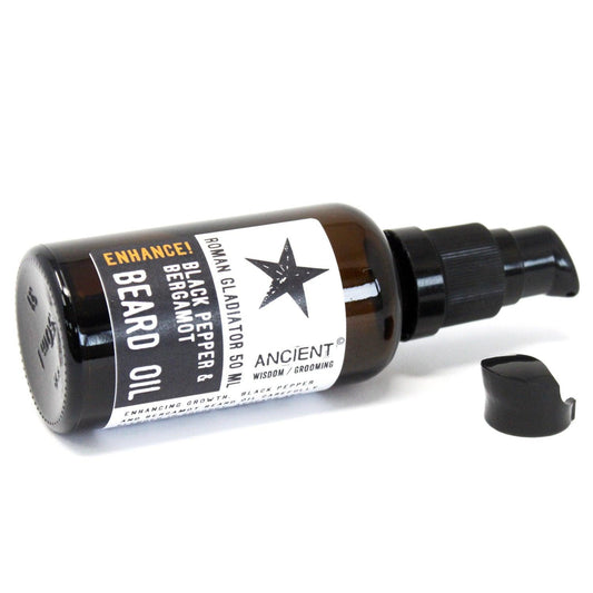 50ml Beard Oil - Roman Gladiator - Enhance! - DuvetDay.co.uk