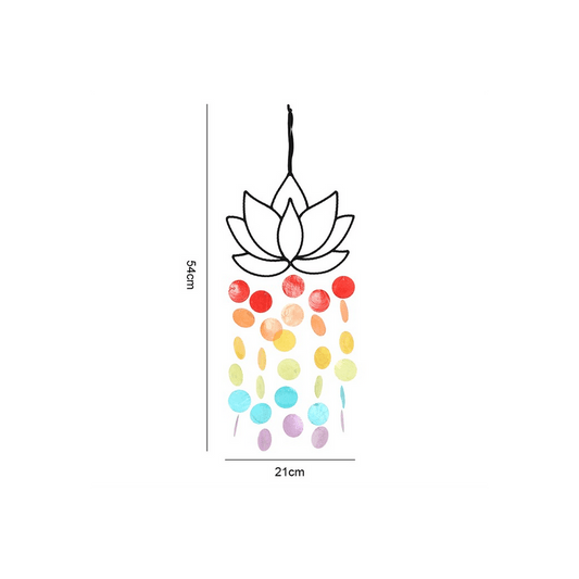 67cm Wire Lotus Hanging Decoration - DuvetDay.co.uk