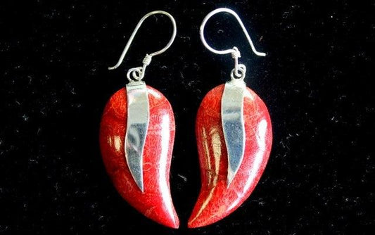 925 Silver Earrings - Mangos - DuvetDay.co.uk