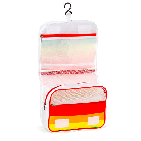 Hanging Make Up Toiletry Wash Bag - Somewhere Rainbow