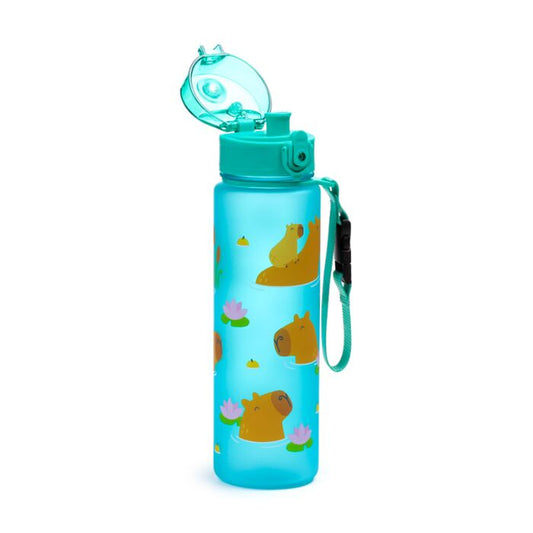 600ml Shatterproof Pop Top Water Bottle - Capybara
