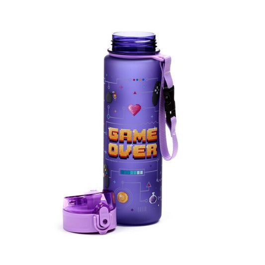 600ml Shatterproof Pop Top Water Bottle - Game Over