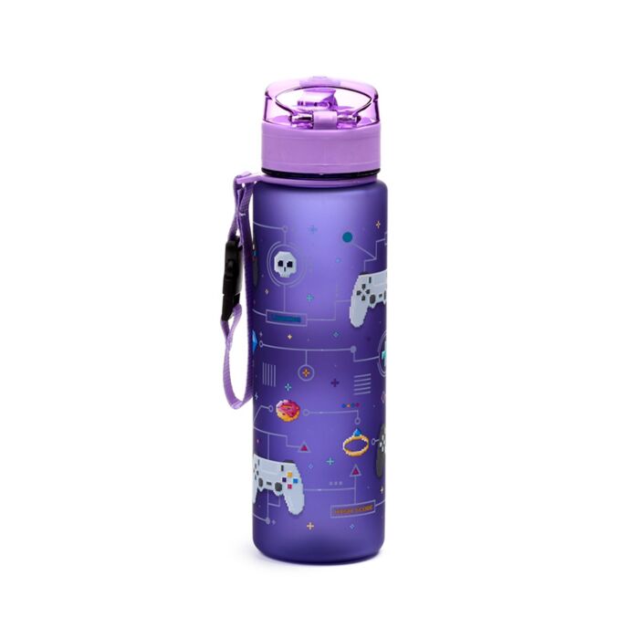 600ml Shatterproof Pop Top Water Bottle - Game Over