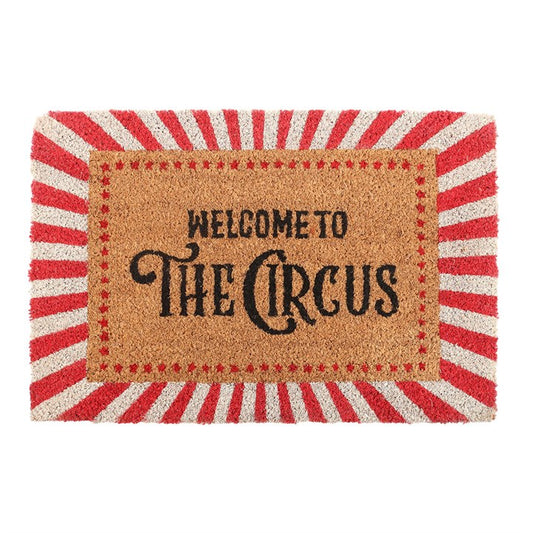 Red Welcome to the Circus Doormat