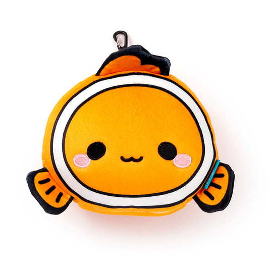 Relaxeazzz Travel Pillow & Eye Mask - Finley the Clown Fish