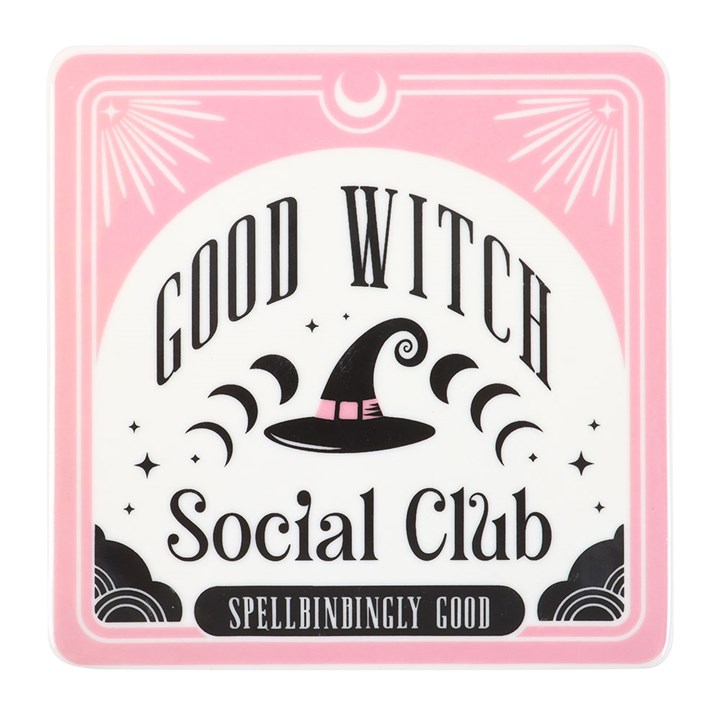 Good Witch Social Club Mug and Coaster Set