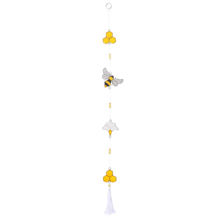 String of Bee and Honeycomb Suncatchers