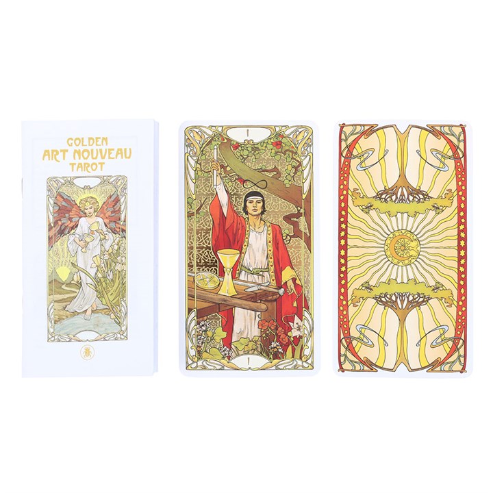 Golden Art Nouveau Tarot Cards