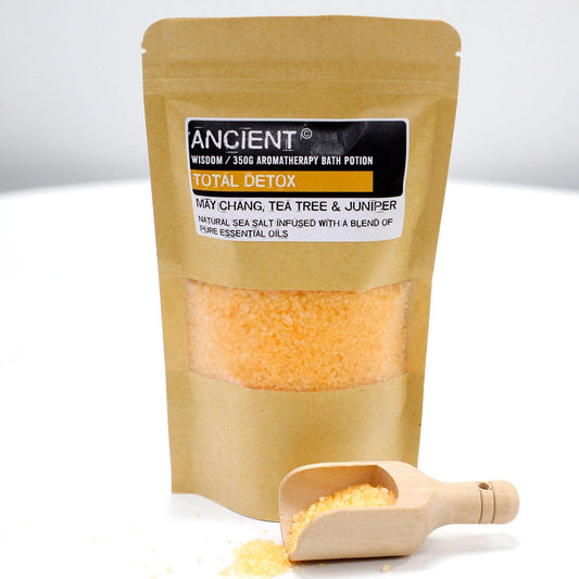Aromatherapy Bath Potion in Kraft Bag 350g - Total Detox - DuvetDay.co.uk