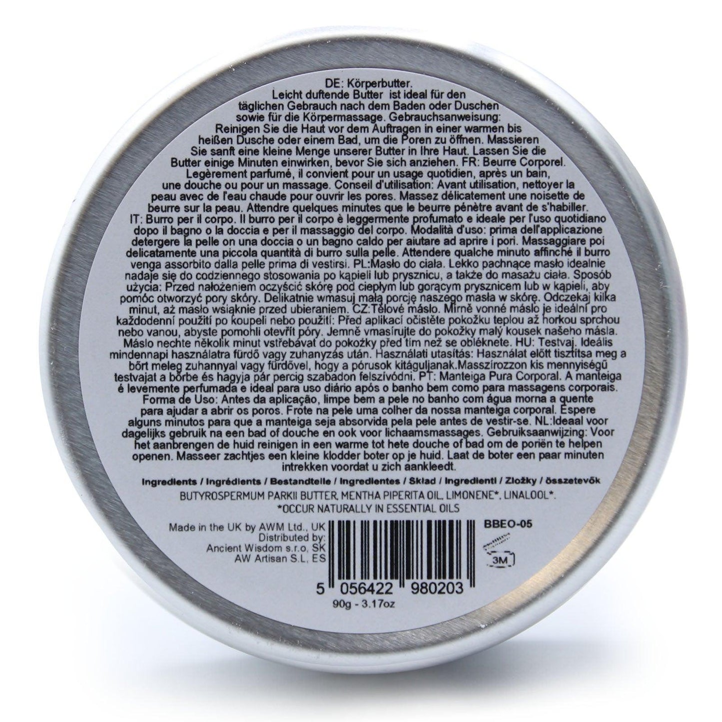 Aromatherapy Shea Body Butter 90g - Sandalwood - DuvetDay.co.uk