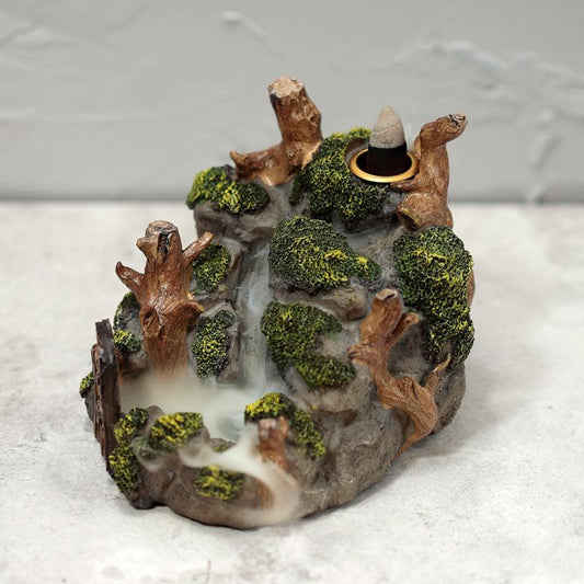 Backflow Incense Burner - Ancient Woodland Secret Cave - DuvetDay.co.uk