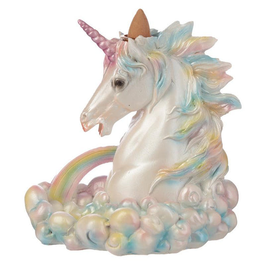 Backflow Incense Burner - Rainbow Unicorn - DuvetDay.co.uk