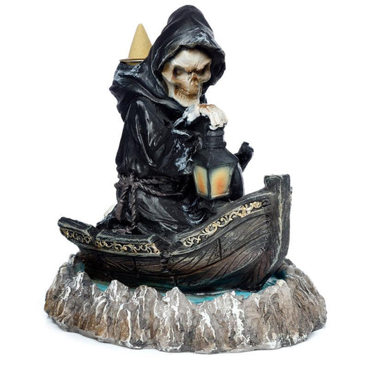 Backflow Incense Burner - The Reaper Boatman of Death Backflow - DuvetDay.co.uk