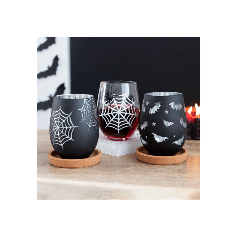 Bat Stemless Wine Glass - DuvetDay.co.uk