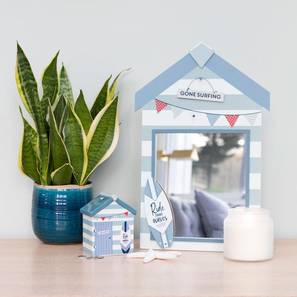 Beach Hut Ceramic Money Box - DuvetDay.co.uk