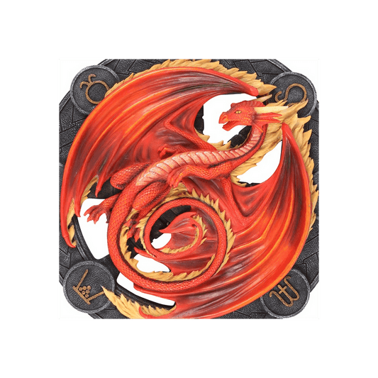 Beltane Dragon Resin Wall Plaque by Anne Stokes - DuvetDay.co.uk