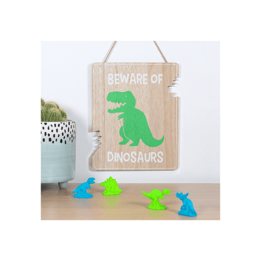 Beware of Dinosaurs Hanging Sign - DuvetDay.co.uk