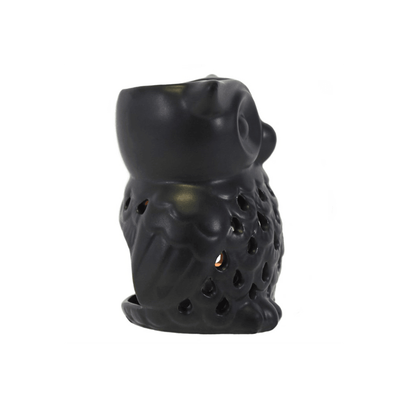 Black Owl Oil Burner - DuvetDay.co.uk