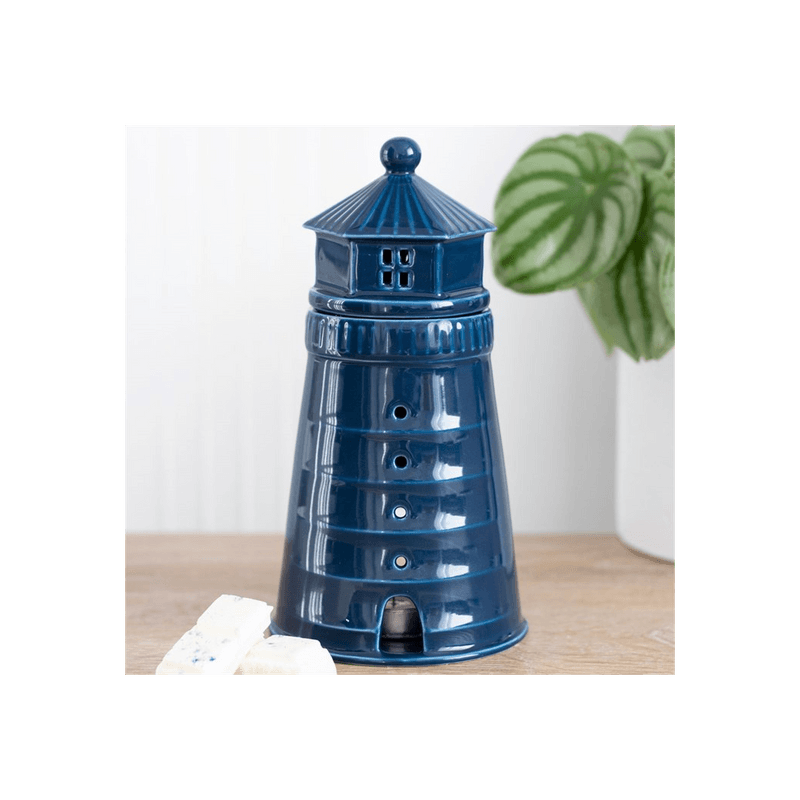 Blue Lighthouse Oil Burner - DuvetDay.co.uk