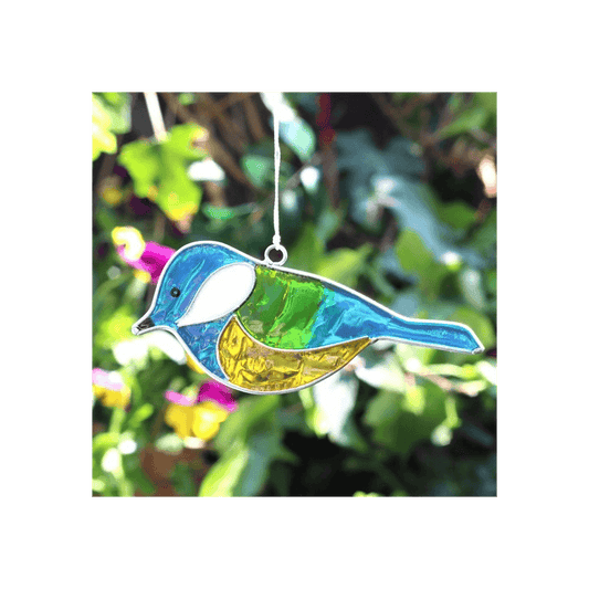Blue Tit Bird Suncatcher - DuvetDay.co.uk