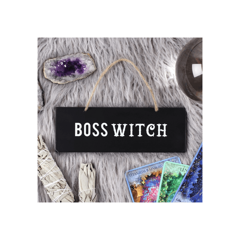 Boss Witch Wall Sign - DuvetDay.co.uk