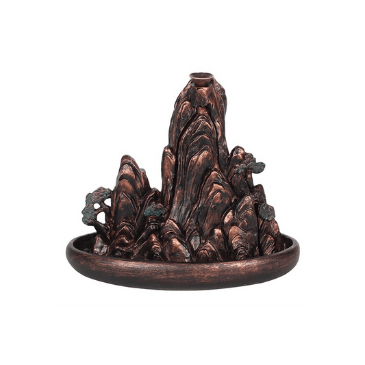 Bronze Effect Island Backflow Incense Burner - DuvetDay.co.uk