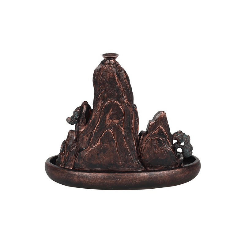 Bronze Effect Island Backflow Incense Burner - DuvetDay.co.uk