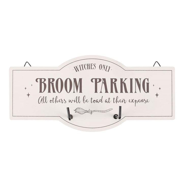 Broom Parking Wall Hook Sign - DuvetDay.co.uk