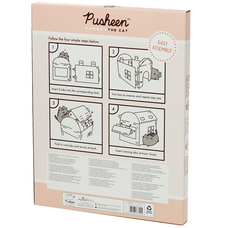 Cardboard Cat Den Playhouse - Pusheen the Cat - DuvetDay.co.uk
