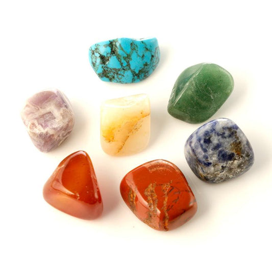 Chakra Stones Kit with Crystal - DuvetDay.co.uk