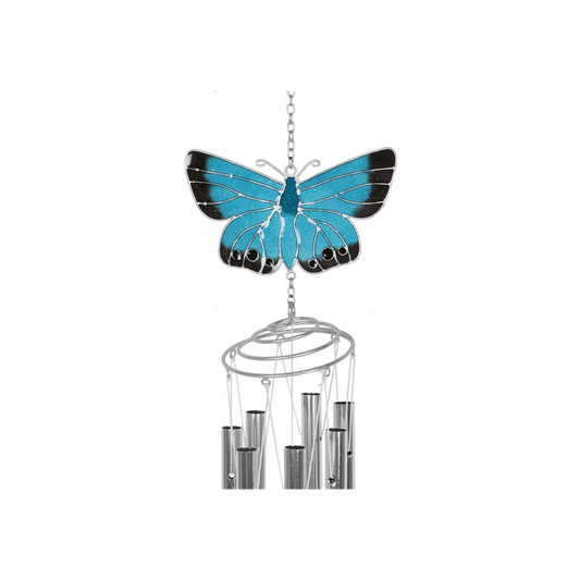 Chalkhill Blue Butterfly Windchime - DuvetDay.co.uk