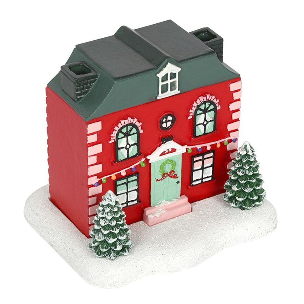 Christmas House Incense Cone Burner - DuvetDay.co.uk