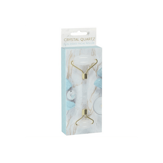 Clear Quartz Dual Ended Face Roller - DuvetDay.co.uk