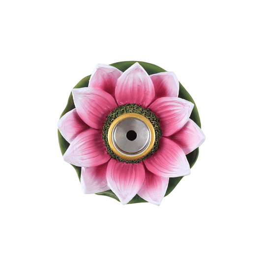 Coloured Lotus Backflow Incense Burner - DuvetDay.co.uk