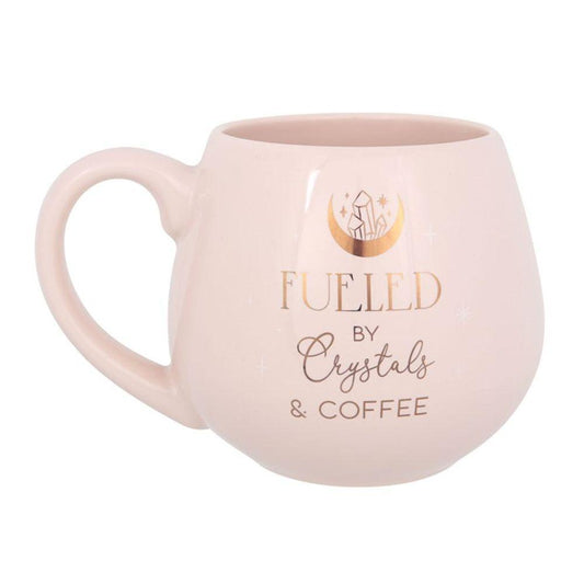 Crystals and Coffee Rounded Mug - DuvetDay.co.uk