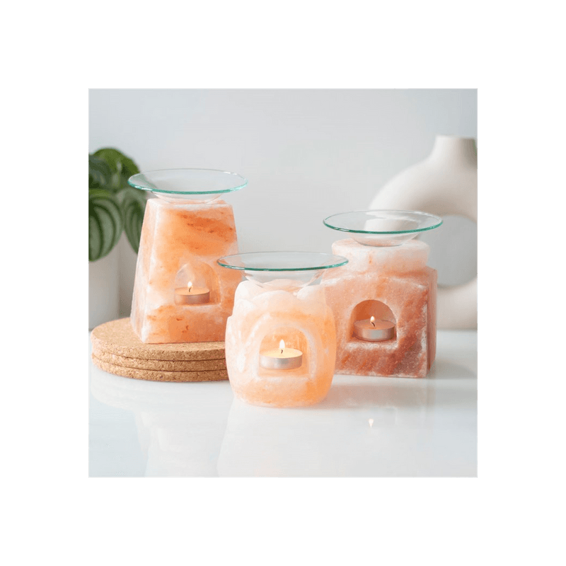 Cube Himalayan Salt Oil Burner - DuvetDay.co.uk