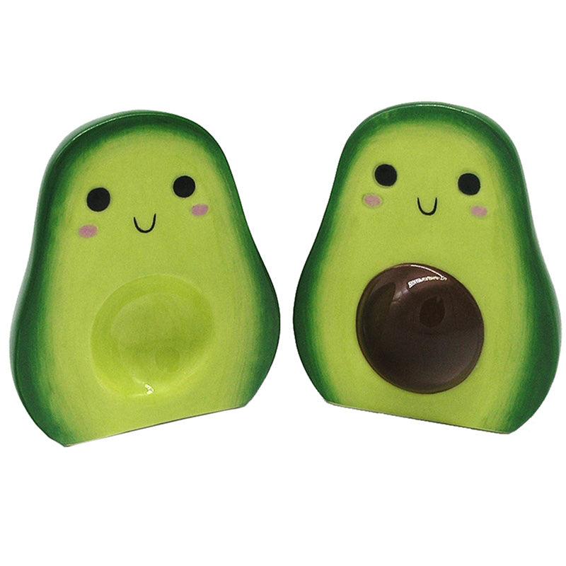 Cute Avocado Salt and Pepper Set - DuvetDay.co.uk