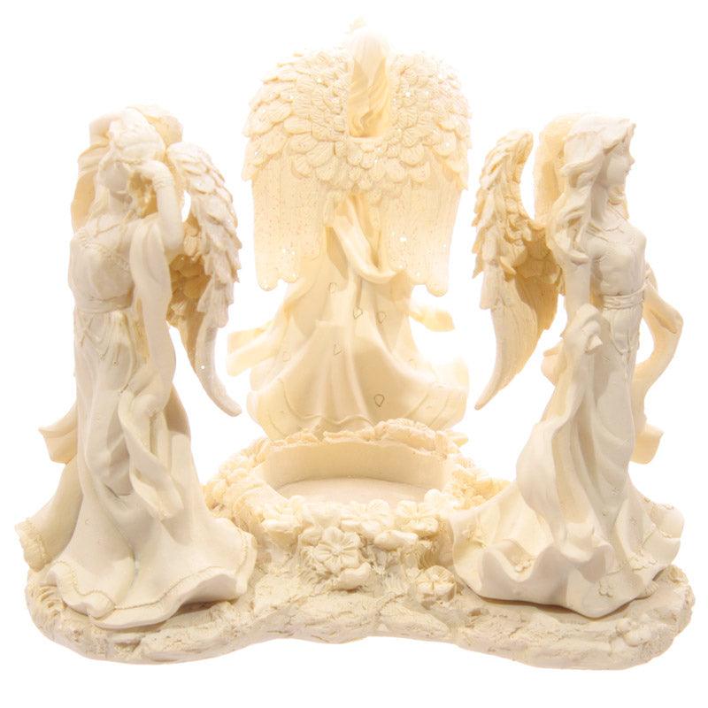 Decorative Cream Angel Design Oil and Wax Burner - DuvetDay.co.uk