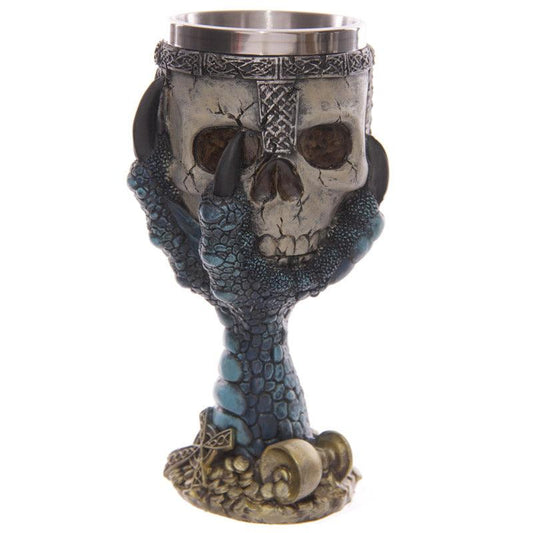 Decorative Dragons Claw and Skull Goblet - DuvetDay.co.uk