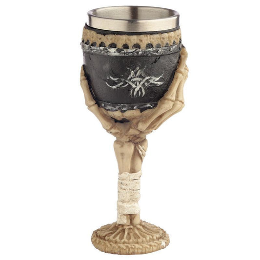 Decorative Gothic Skeleton Arm Goblet - DuvetDay.co.uk