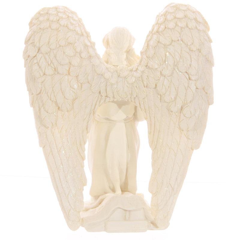 Decorative Kneeling Angel Cream Tea Light Holder - DuvetDay.co.uk