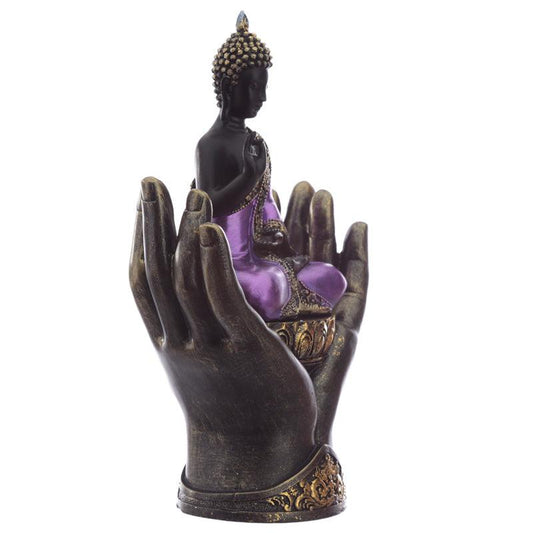 Decorative Purple and Black Buddha - Protector - DuvetDay.co.uk