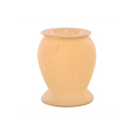 Dragonfly White Ceramic Electric Burner - DuvetDay.co.uk