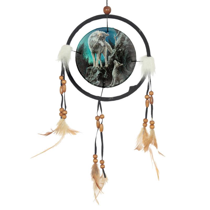Dreamcatcher (Small) - Lisa Parker Guidance Wolf - DuvetDay.co.uk
